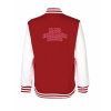 College mikina back red