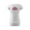 Dámské tričko s dolním lemem White (Bílá)