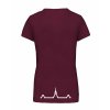 Dámské tričko premium back burgundy