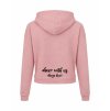 Dámská crop mikina Dusty pink (Starorůžová)