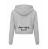 Dámská crop mikina Heather grey (Světlá šedá)