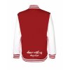 College mikina back red