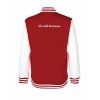 College mikina back red