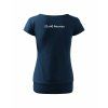 Dámské tričko s dolním lemem Midnight blue (Půlnoční modrá)