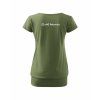 Dámské tričko s dolním lemem Khaki (Khaki)