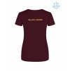 Dámské funkční tričko Burgundy (Vínová)