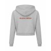 Dámská crop mikina Heather grey (Světlá šedá)