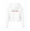 Dámská crop mikina White (Bílá)