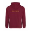 Dospělá mikina Premium back burgundy