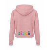 Dámská crop mikina Dusty pink (Starorůžová)