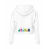 Dámská crop mikina White (Bílá)