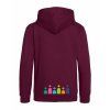 Dětská mikina Premium back burgundy