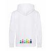 Dětská mikina Premium back white