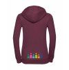 Dámská mikina luxury back burgundy