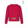 Dámský EKO crewneck Premium Hibiscus red (Tmavě červená)