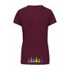 Dámské tričko premium back burgundy