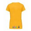 Dámské tričko premium back yellow