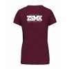 Dámské tričko premium back burgundy