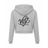 Dámská crop mikina Heather grey (Světlá šedá)