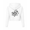 Dámská crop mikina White (Bílá)
