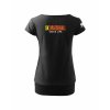 Dámské tričko s dolním lemem Black (Černá)