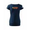 Dámské tričko s dolním lemem Midnight blue (Půlnoční modrá)