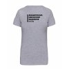 Dámské tričko premium back grey