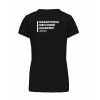 Dámské tričko premium back black