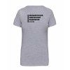Dámské tričko premium back grey
