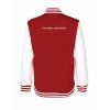 College mikina back red