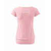 Dámské tričko s dolním lemem Powder Pink (Pudrově růžová)