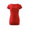 Dámské tričko s dolním lemem Red (červená)