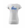 Dámské tričko s dolním lemem White (Bílá)