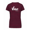Dámské tričko premium back burgundy