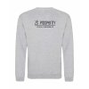 Pánská mikina bez kapuce Heather grey (Světlá šedá)