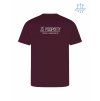 Pánské funkční tričko Burgundy (Vínová)