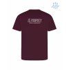 Dětské funkční tričko Burgundy (Vínová)