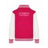 College mikina back hot pink