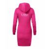 Dámské mikinové šaty Hot Pink (Sytá růžová)