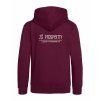 Dětská mikina na zip Premium Burgundy (Vínová)