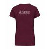 Dámské tričko premium back burgundy