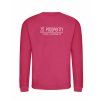 Dětská mikina bez kapuci Hot Pink (Sytá růžová)
