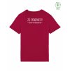 Dětské EKO tričko Premium Hibiscus red (Tmavě červená)