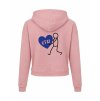 Dámská crop mikina Dusty pink (Starorůžová)