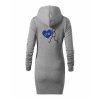 Dámské mikinové šaty Heather grey (Melírově šedá)