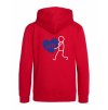 Dětská mikina na zip Premium Fire red (Ohnivá červená)
