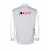 College mikina back heather grey