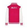 College mikina back hot pink