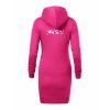 Dámské mikinové šaty Hot Pink (Sytá růžová)