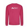 Dětská mikina bez kapuci Hot Pink (Sytá růžová)